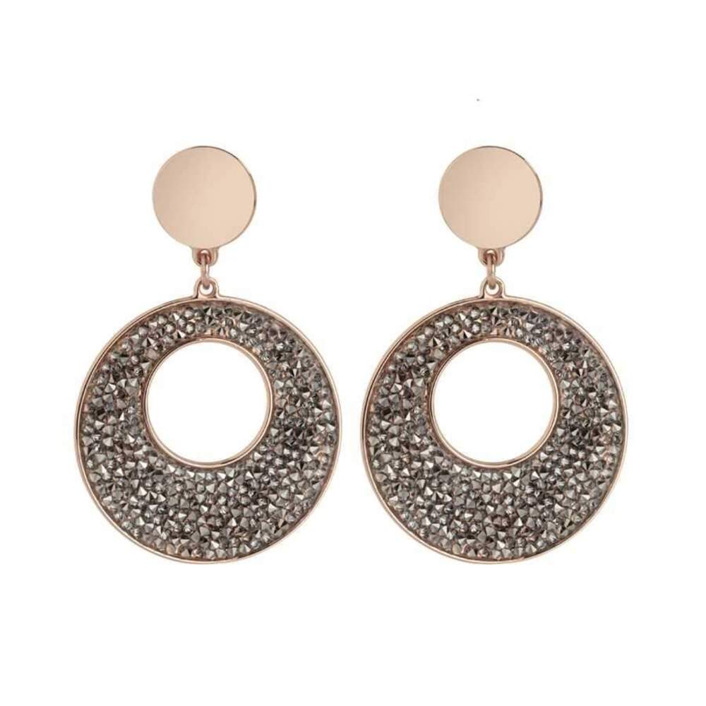 Boccadamo VIRGO Rose Gold  Earrings with Swarovski Pendant